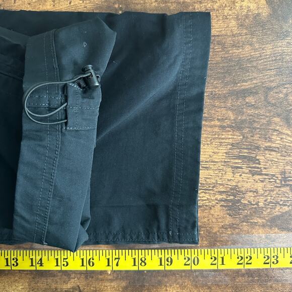 Eddie Bauer Tech Capri Pants 16 Black Stretch Mountain Hiking Gorpcore NWOT - Picture 6 of 9